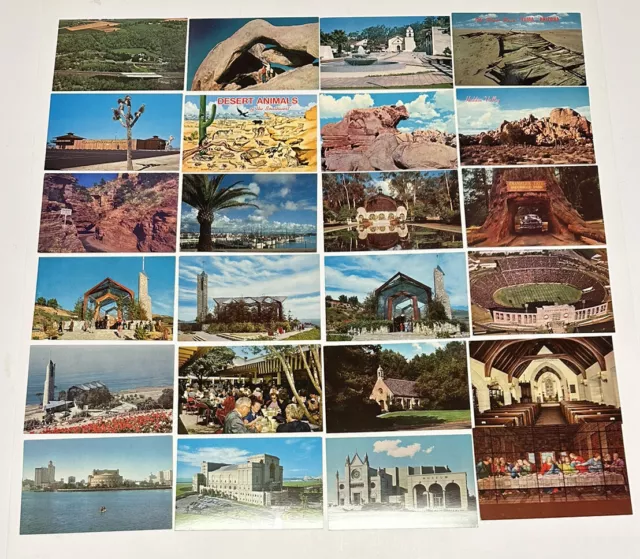 Postcard Lot of 48 Multi OH CO CA VINTAGE Post Card 1950s-1970s #BLR