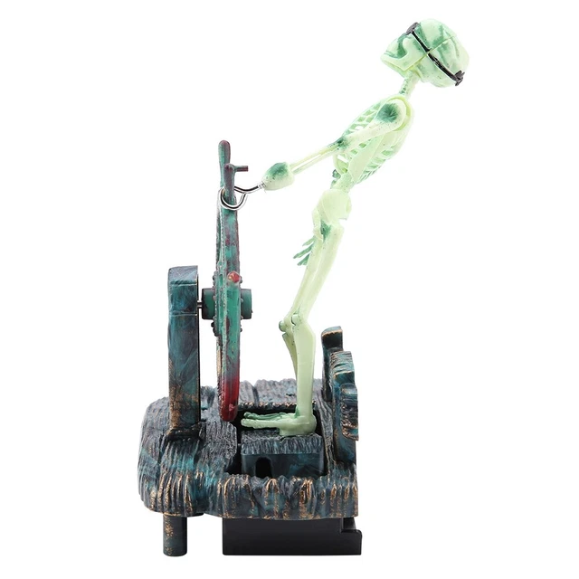 Aquarium Hippocampe Pirate Capitaine Décoration Fish Tank Paysage Squelette