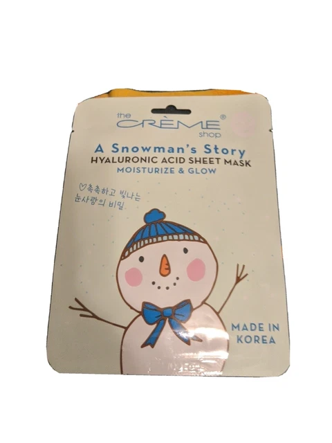 The Creame Shop Snowman Story Hyaluronic Acid Sheet Mask Moisturize And Glow