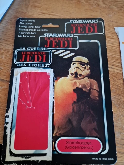 Stormtrooper Tri Logo Cardback 79back ROTJ Vintage Star Wars