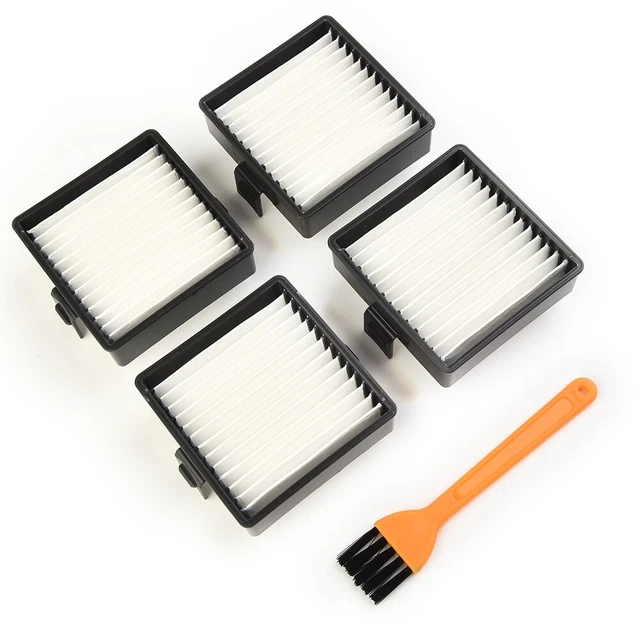 Filtro 4 pz mantenere prestazioni pulite con spazzola di pulizia per aspirapolve