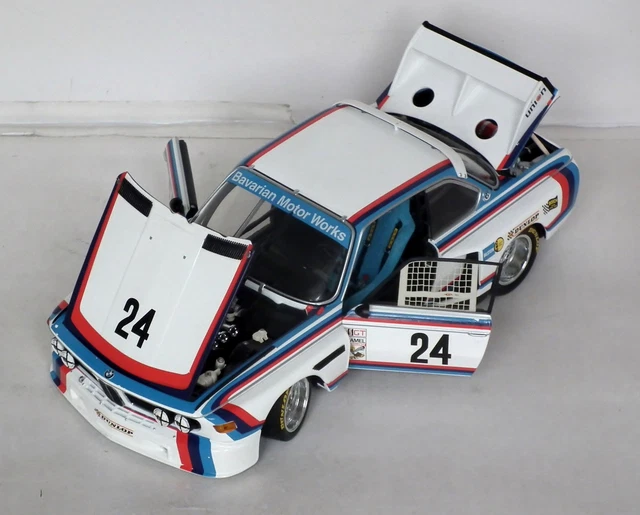 MINICHAMPS BMW 3.5 CSL 1975 Riverside 6h 1/18 Opening Diecast