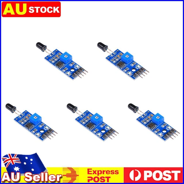 4 PIN IR Flame Detection Sensor Module 3.3V-5V Accessories for Arduino ...