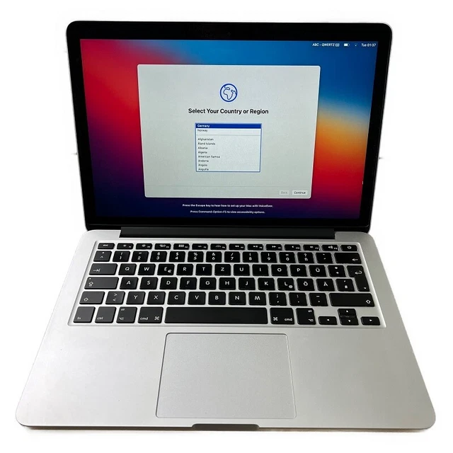 Apple MacBook Pro 12,1 A1502 EMC 2835 13,3" i5 2,7 GHz 8 GB RAM 128 GB SSD Big Sur