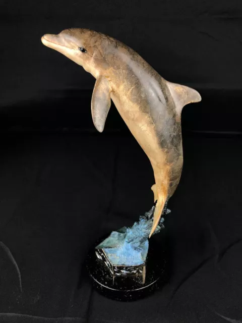 Robert Wyland, "Spotted Dolphin" Artist Proof Bronze Sculpture