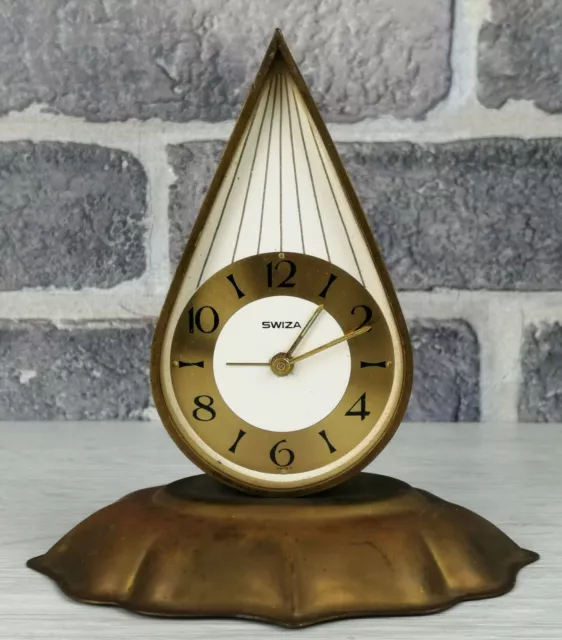 Swiza - Orologio A Goccia - In Ottone - Vintage Anni 50 - Non Funzionante