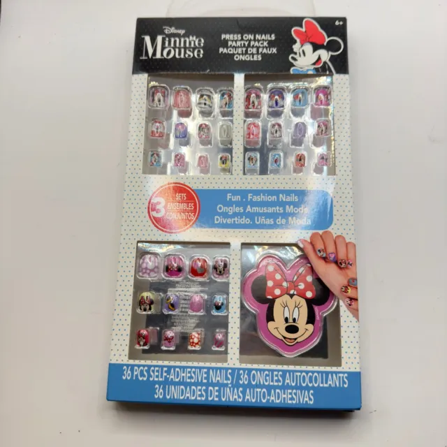 Disney Minnie Mouse Press on Nails Party Pack Self Adhesive