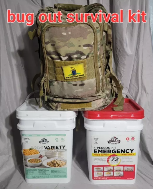 72+ Hour Bug Out Bag Survival Kit Zombie Apocalypse Set SHTF USA Seller LOOK