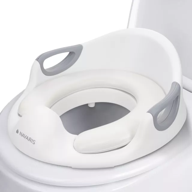 Adaptador de WC para niños asiento reductor infantil para inodoro en blanco