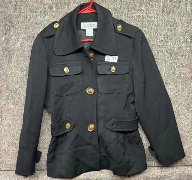Vintage Platine Jacket Blazer Paris Military Black Small
