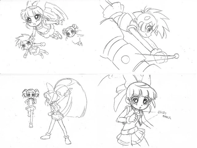 It's out! Powerpuff Girls Z Production Materials (Supervisor) Setting Materials
