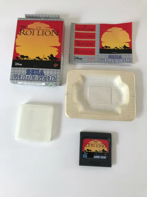 ☺ Ancien Jeu Sega Game Gear Le Roi Lion Disney Complet Avec Boite