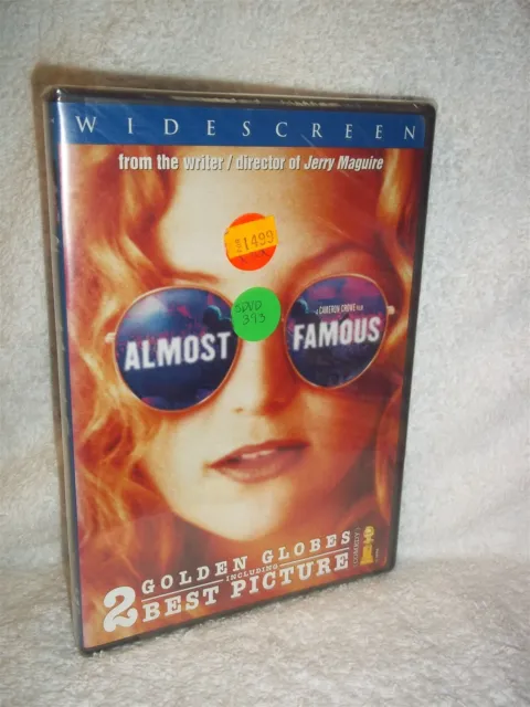Almost Famous (DVD, 2001) NEW AUC Cameron Crowe rockband comedy musical