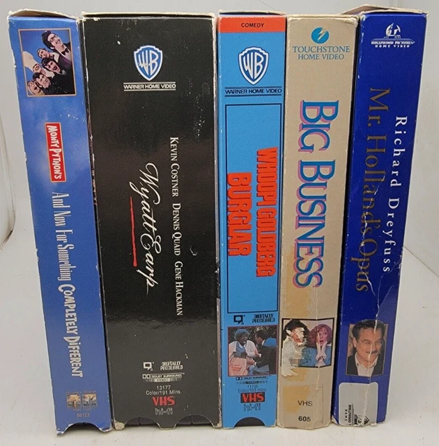 LOT OF 5 VHS Wyatt Earp Burglar Big Business Mr. Hollands Opus 9.99