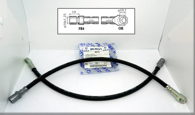 FIAT 625 N / N1 / N2 / N2P - Flexible frein avant 495 mm