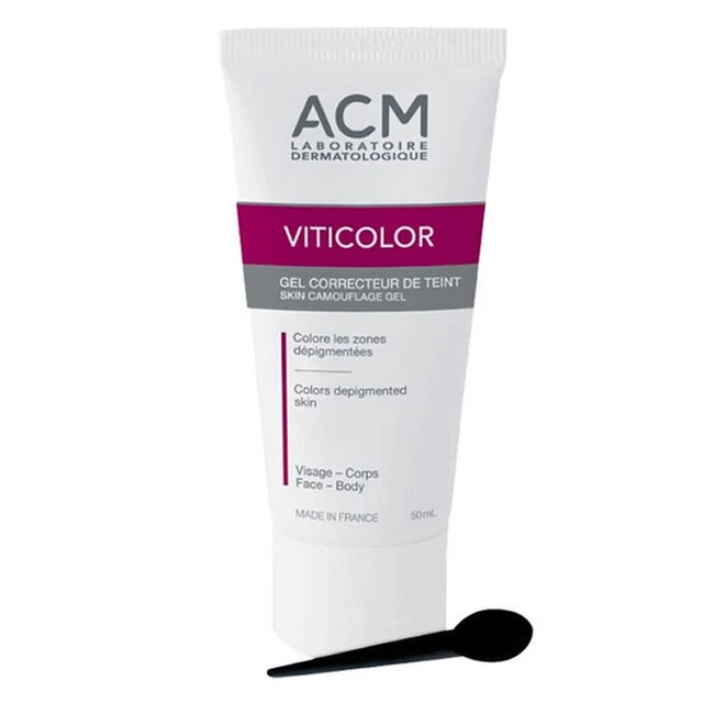 Gel de camuflaje ACM Laboratoire Viticolor para pieles vitiliginosas 50 ml