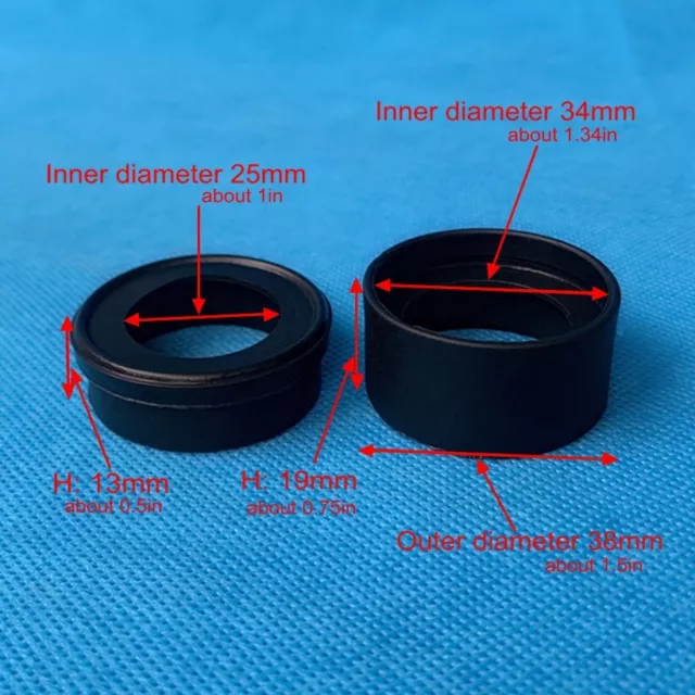 2PC Binoculars Microscope Eyepiece Cup Rubber Eye Lens Guard Shield for 33-40mm