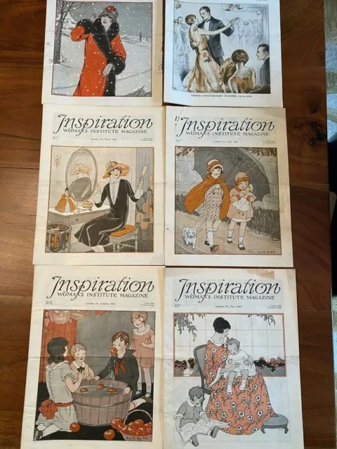 1926 Inspiration Magazine Woman's Institute Vintage Fashion Millinery Lot 6 1926 Inspiration Magazine Woman's Institute Vintage Fashion Millinery Lot 6