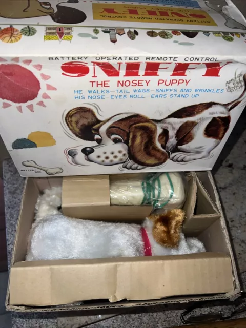 Tomy Remote Control "Sniffy The Nosey Puppy"  With Box