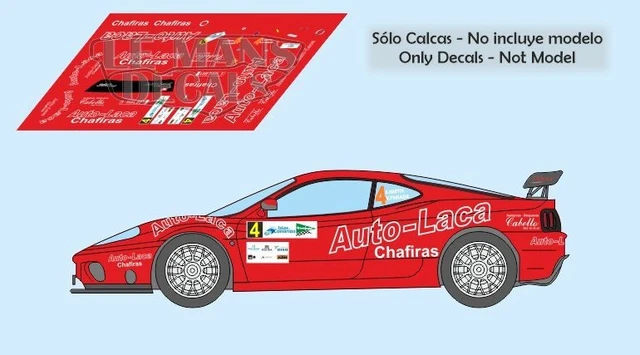 DECALS CITROEN ZX Kit Car Rally Canarias 1998 1:32 1:43 1:24 slot