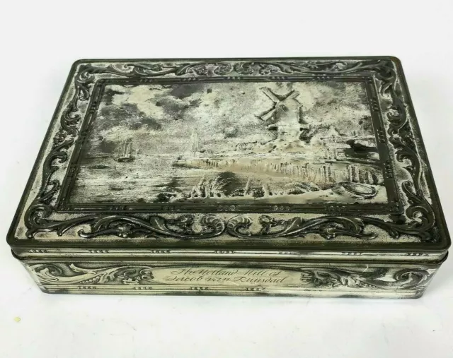 The Holland Mill of Jacob van Ruysdail Tin Victoria Biscuit Co Vintage Windmill