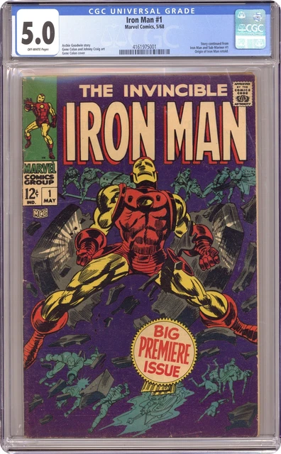 Iron Man #1 CGC 5.0 1968 4161975001