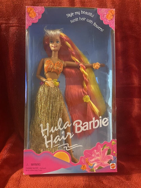 Vintage 1996 Mattel Hula Hair Barbie Doll # 17047 RARE NRFB Vintage 1996 Mattel Hula Hair Barbie Doll # 17047 RARE NRFB