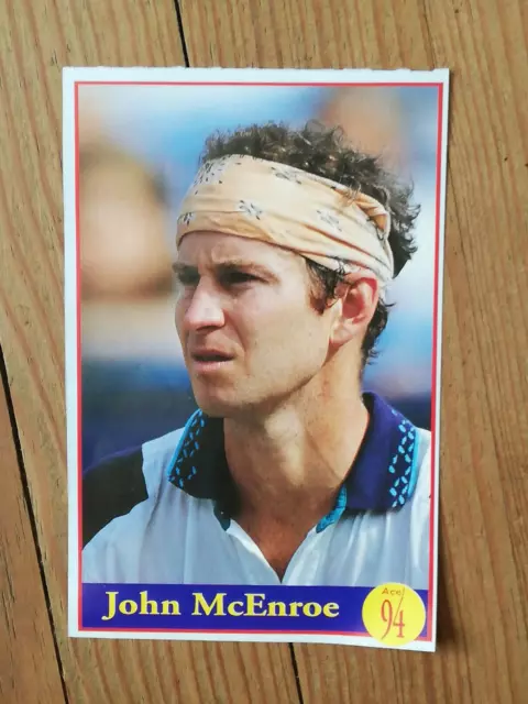 John Mcenroe, Collector, Very Rare, Rookie Card Magazine Ace 1994 (Fanch29)