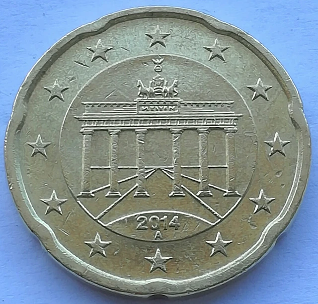 GERMANIA 20 cent 2014 zecca A Berlino