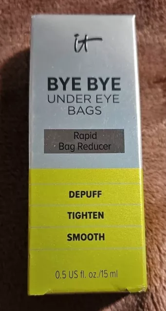 it Cosmetics Bye Bye UNDER EYE BAGS Rapid Bag Reducer 0.5 oz. / 15 mL New