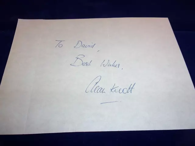 1970's Cricket Autograph - Alan Knott MBE of Kent and England Wicket-Keeper 2