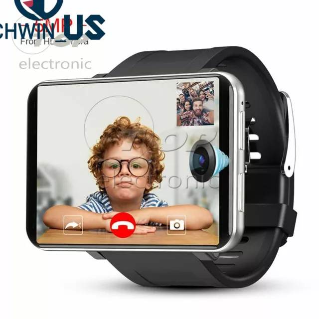 DM100 4G LTE Smart Watch Android 7.1 Phone GPS WIFI Camera 16GB/32GB Waterproof