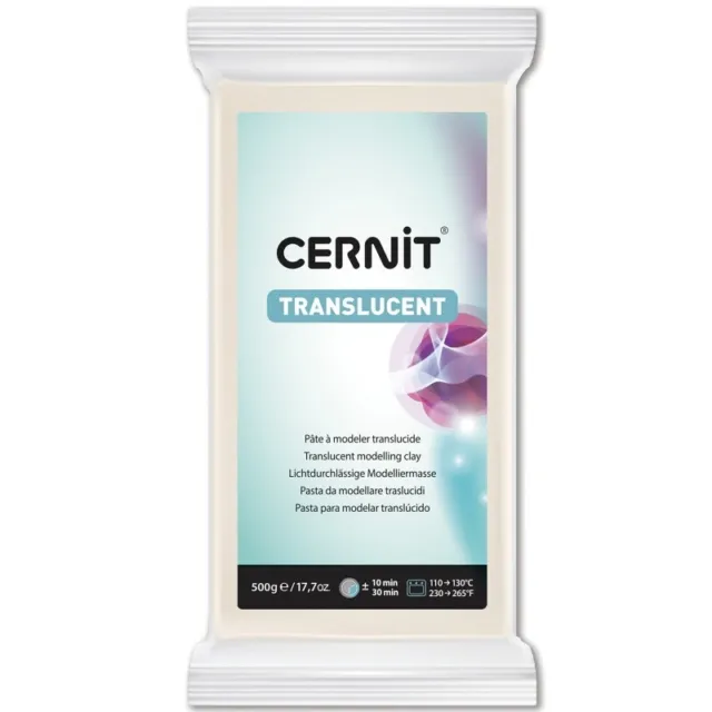 Cernit Translucent 005 Polymer Clay 500g Trans Bar New Sealed