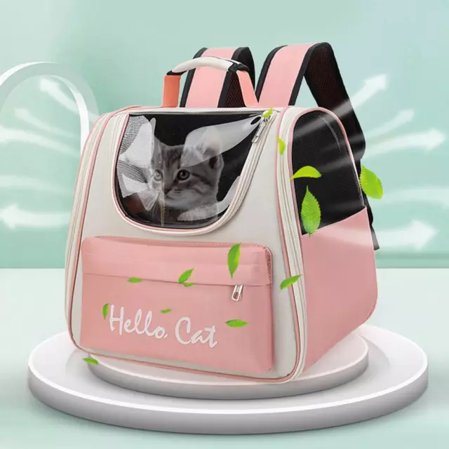 Pet Carrier Backpack Bag Dog Cats with Mesh For Small Dogs Cats, Puppy K8V9