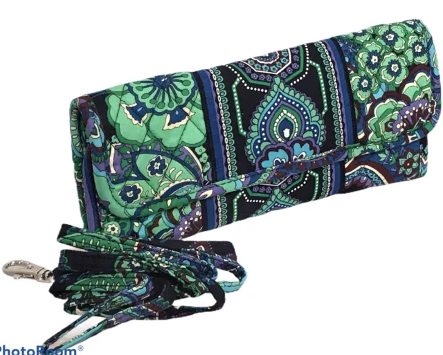 Vera Bradley Sleek Wallet Blue Rhapsody Clutch Shoulder Bag Purse Crossbody NWOT