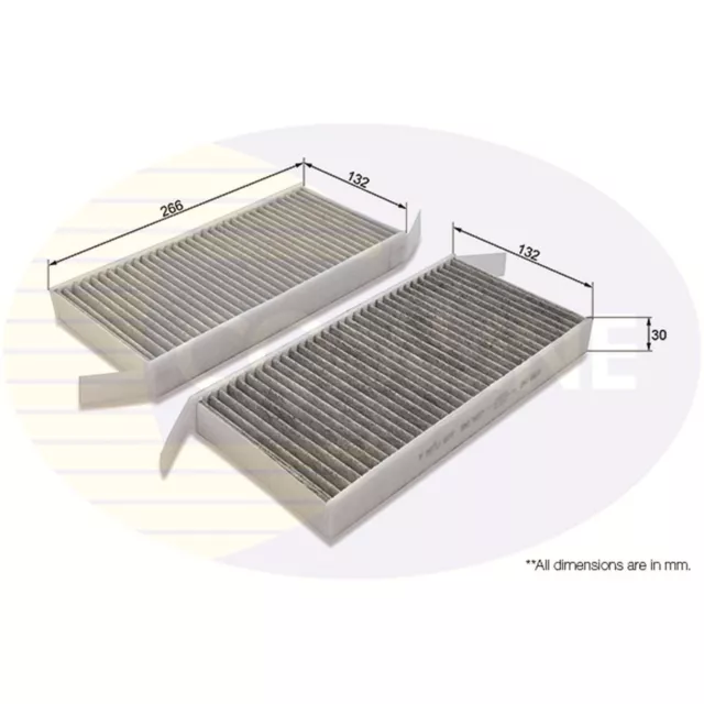 Genuine Comline Activated Carbon Cabin Pollen Filter - EKF277A