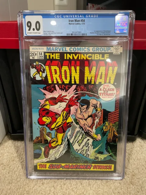 The Invincible Iron Man #54 CGC 9.0 Marvel COMIC BOOK