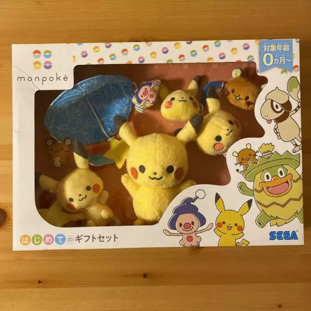 Pokemon Monpoke Pikachu First Baby Toys Set of 5 Finger Puppets Japan New