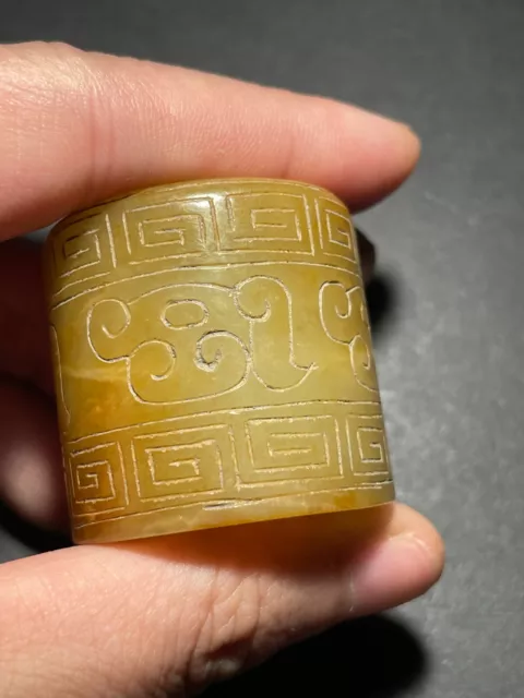 Rare Chinese Jade Ring Han dynasty 206 B.C.-220 A.D.