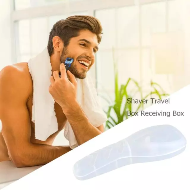 Portable Razor Blades Storage Case for Men - Travel Shaver Box Holder