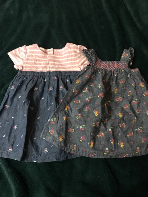 Pacchetto abito Jojo Mamma Bebe / next Baby Smock età 6-12 mesi in perfette condizioni