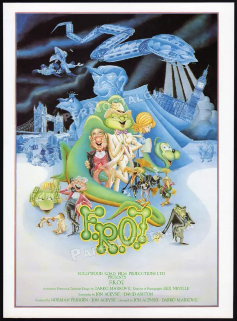Freddie as F.R.O.7.__Original 1989 Trade Print AD / poster__Ben Kingsley__Frog