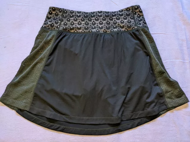 NANETTE LEPORE OLIVE army green high waisted pin up gothic skirt shorts ...