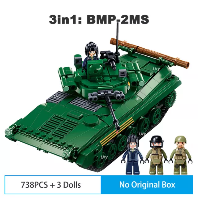 BUILDING BLOCKS SLUBAN M38-B1136 BMP 2MS infantry fighting vehicle Toys ...