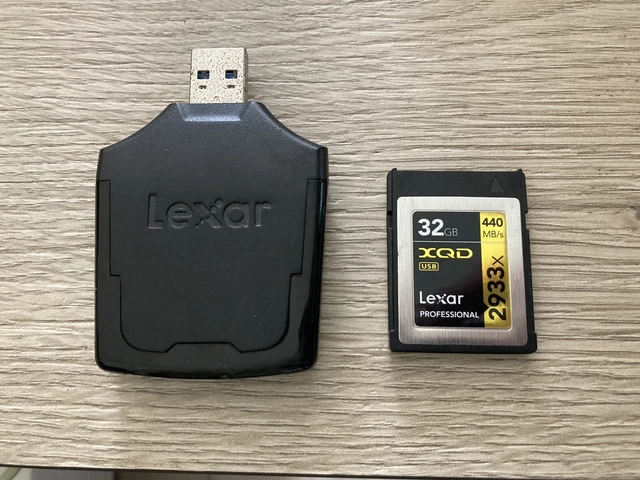 Lexar professional xqd 32 gb 2933x 440mb/s + lettore lexar USB 3.0