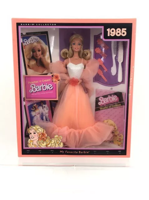 2009 Mattel Barbie My Favorite Barbie 1985 Peaches N Cream Barbie Collector Doll