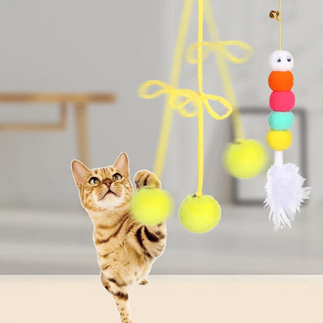 Cat Interactive Teaser Toys Electric Hanging Simulation Flying Rope Scratch H2C1