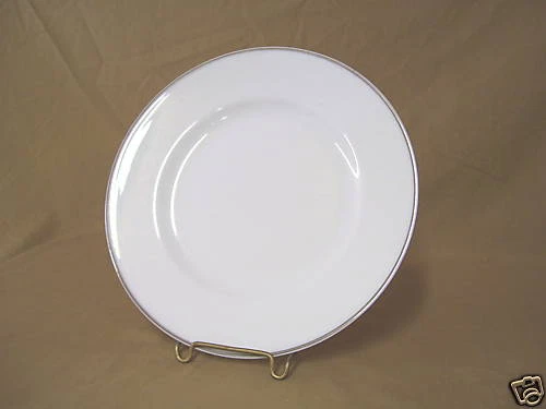 Crown Staffordshire Platinum Band Salad Plate 8"