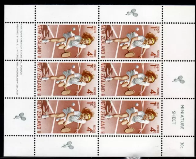 New Zealand MNH 1972 Health Stamps M/S