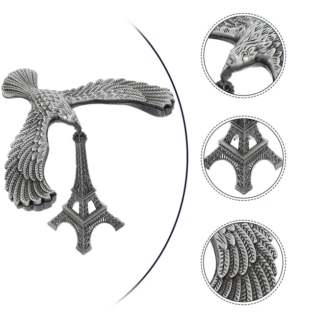 1 Juego de Aleación Balance Pájaro Torre Eiffel Modelo Balance Águila Mesa Decoración